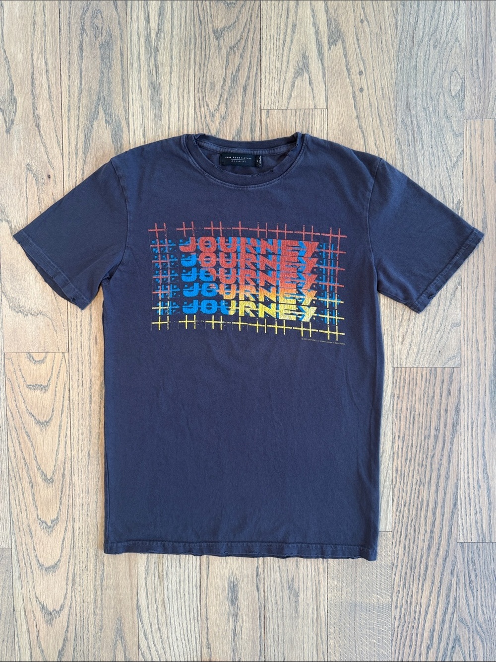 Junk Food Women’s Black Graphic 'Journey' Tee with Multicolor Print Size X-Small - Picture 1 of 13